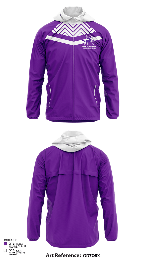 Windbreaker, Brooklyn Center High School Steam Soccer, Men's Soccer, Teamtime, Team time, sublimation, custom sports apparel, team uniforms, spirit wear, spiritwear, sports uniforms, custom shirts, team store, custom team store, fundraiser sports, apparel fundraiser