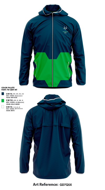 Livingston Collegiate Academies High School Band 69449503 Windbreaker - 1