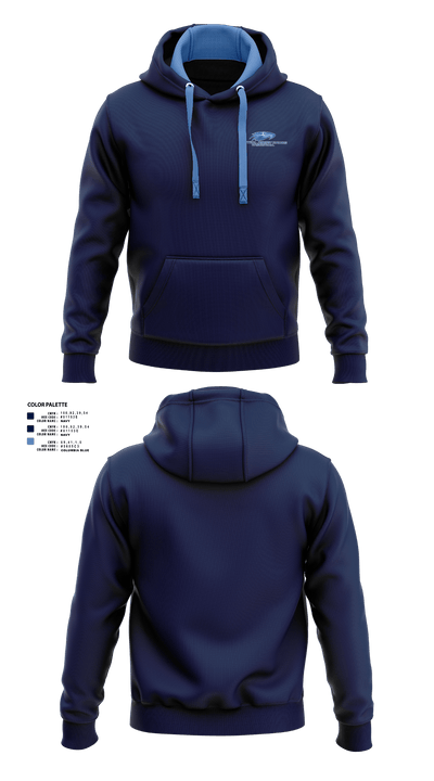 Central Jersey Hawks Basketball 94316888 Hoodie - 1