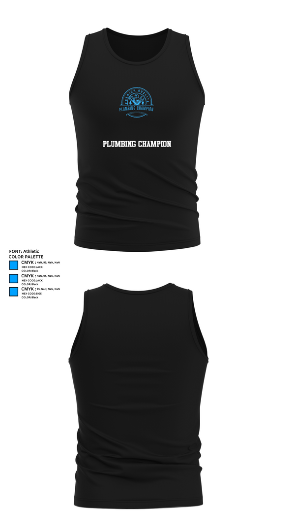 Tank Top, Plumbing Champion, , Teamtime, Team time, sublimation, custom sports apparel, team uniforms, spirit wear, spiritwear, sports uniforms, custom shirts, team store, custom team store, fundraiser sports, apparel fundraiser