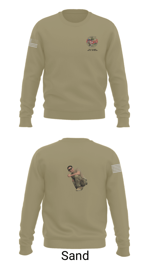 Crew Neck Sweatshirt, 3-82 D Co. GSAB, Army, Teamtime, Team time, sublimation, custom sports apparel, team uniforms, spirit wear, spiritwear, sports uniforms, custom shirts, team store, custom team store, fundraiser sports, apparel fundraiser