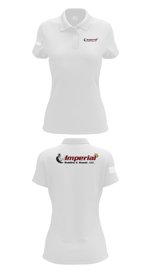Womens Short Sleeve Performance Polo, Imperial Welding & Repair, , Teamtime, Team time, sublimation, custom sports apparel, team uniforms, spirit wear, spiritwear, sports uniforms, custom shirts, team store, custom team store, fundraiser sports, apparel fundraiser