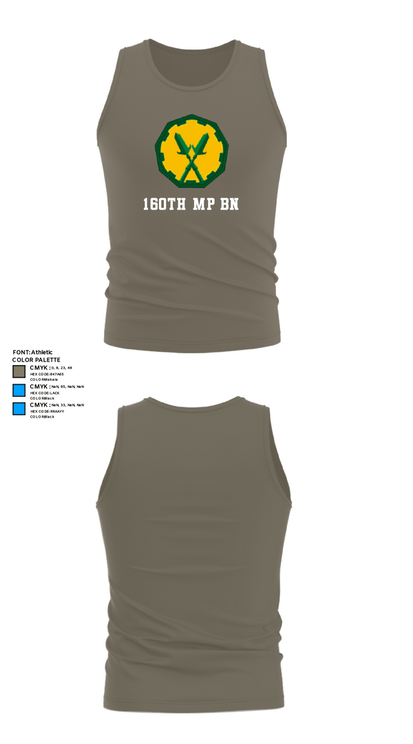 Tank Top, 160th mp bn, Army, Teamtime, Team time, sublimation, custom sports apparel, team uniforms, spirit wear, spiritwear, sports uniforms, custom shirts, team store, custom team store, fundraiser sports, apparel fundraiser