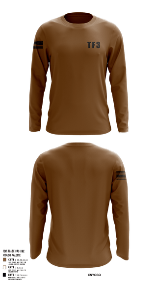 Long Sleeve Performance Shirt, TF3, Army, Teamtime, Team time, sublimation, custom sports apparel, team uniforms, spirit wear, spiritwear, sports uniforms, custom shirts, team store, custom team store, fundraiser sports, apparel fundraiser