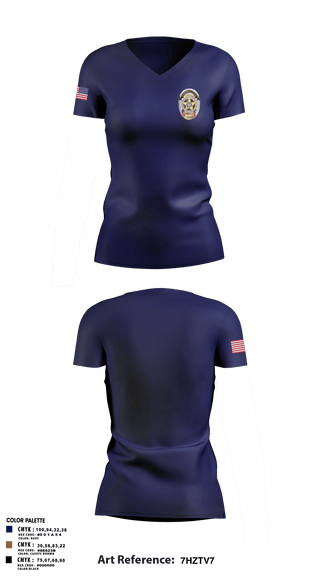 Womens Short Sleeve Vneck Shirt, Carrollton Police Department, Police, Teamtime, Team time, sublimation, custom sports apparel, team uniforms, spirit wear, spiritwear, sports uniforms, custom shirts, team store, custom team store, fundraiser sports, apparel fundraiser