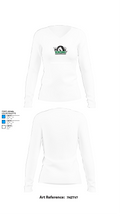 Kinnelon High School Bowling 36243159 Women's Long Sleeve V-neck Shirt -1 15