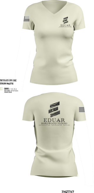Womens Short Sleeve Vneck Shirt, Hardwood Floors Services, , Teamtime, Team time, sublimation, custom sports apparel, team uniforms, spirit wear, spiritwear, sports uniforms, custom shirts, team store, custom team store, fundraiser sports, apparel fundraiser