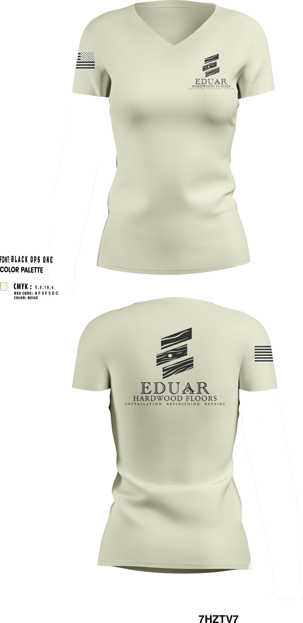 Womens Short Sleeve Vneck Shirt, Hardwood Floors Services, , Teamtime, Team time, sublimation, custom sports apparel, team uniforms, spirit wear, spiritwear, sports uniforms, custom shirts, team store, custom team store, fundraiser sports, apparel fundraiser