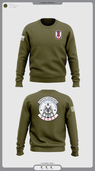 Crew Neck Sweatshirt, 1-169th E Company, National Guard, Teamtime, Team time, sublimation, custom sports apparel, team uniforms, spirit wear, spiritwear, sports uniforms, custom shirts, team store, custom team store, fundraiser sports, apparel fundraiser