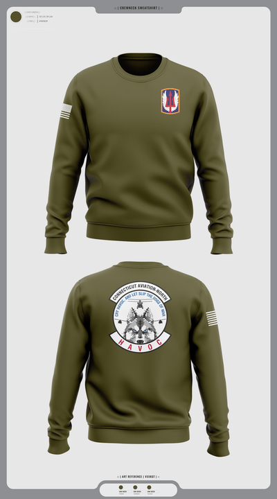 1-169th E Company 36132631 Crew Neck Sweatshirt - 2
