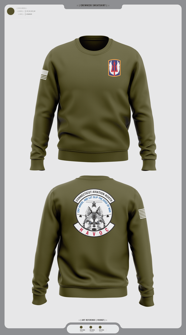 Crew Neck Sweatshirt, 1-169th E Company, National Guard, Teamtime, Team time, sublimation, custom sports apparel, team uniforms, spirit wear, spiritwear, sports uniforms, custom shirts, team store, custom team store, fundraiser sports, apparel fundraiser