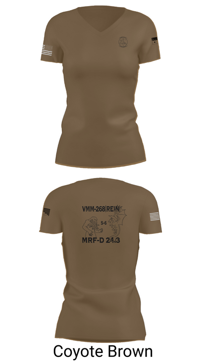 VMM-268 12942202 Women's Short Sleeve V-neck Shirt - 8