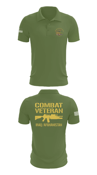 Short Sleeve Performance Polo, 33rd Infantry, Army, Teamtime, Team time, sublimation, custom sports apparel, team uniforms, spirit wear, spiritwear, sports uniforms, custom shirts, team store, custom team store, fundraiser sports, apparel fundraiser