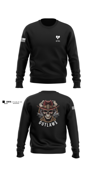 Outlaw Platoon 57260663 Crew Neck Sweatshirt - 1