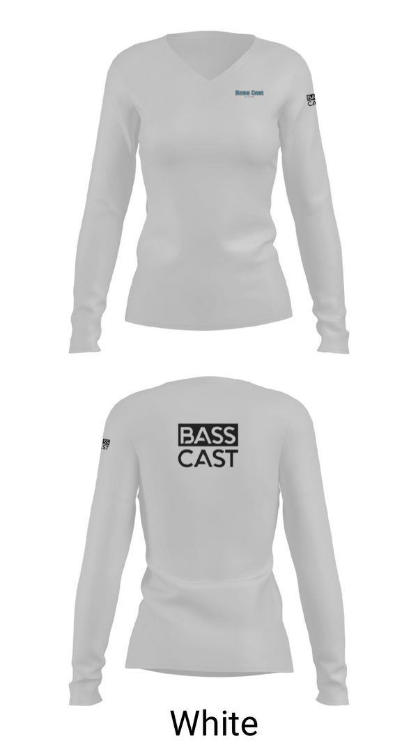 Women's Long Sleeve Vneck Shirt, Bass Cast OutdoorsBass Cast Outdoors, , Teamtime, Team time, sublimation, custom sports apparel, team uniforms, spirit wear, spiritwear, sports uniforms, custom shirts, team store, custom team store, fundraiser sports, apparel fundraiser