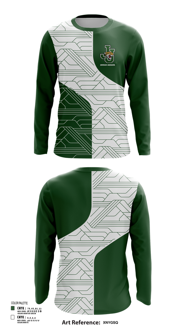 Long Sleeve Performance Shirt, Jordan Jaguars, Spirit Store, Teamtime, Team time, sublimation, custom sports apparel, team uniforms, spirit wear, spiritwear, sports uniforms, custom shirts, team store, custom team store, fundraiser sports, apparel fundraiser
