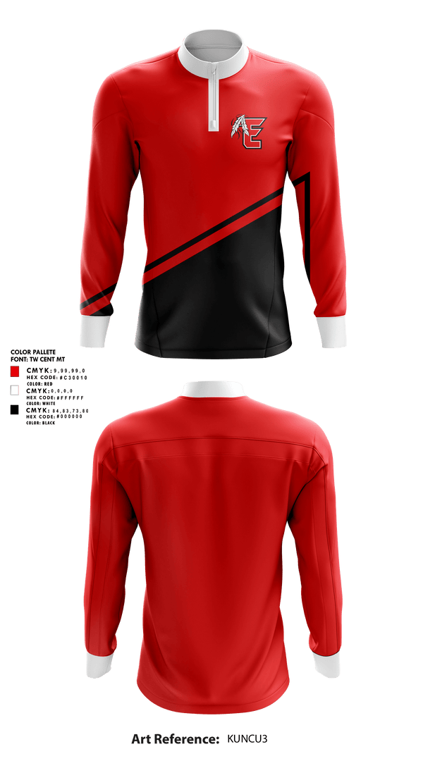 Quarter Zip Jacket, EHS Track & Field, Track & Field, Teamtime, Team time, sublimation, custom sports apparel, team uniforms, spirit wear, spiritwear, sports uniforms, custom shirts, team store, custom team store, fundraiser sports, apparel fundraiser