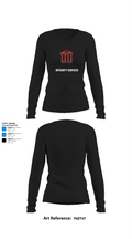 Integrity Services 54083186 Women's Long Sleeve V-neck Shirt - 34