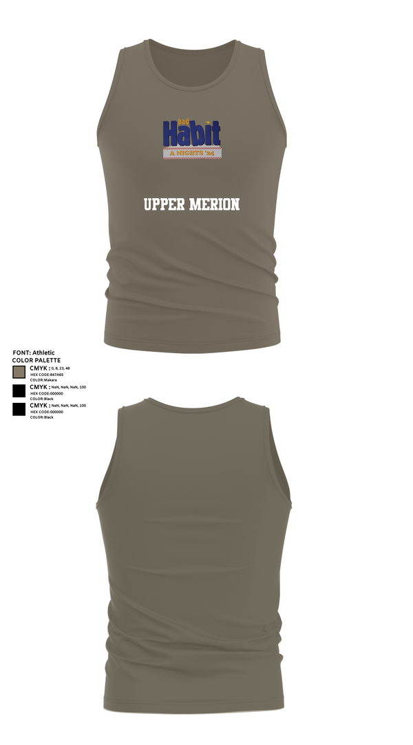 Tank Top, Upper Merion, , Teamtime, Team time, sublimation, custom sports apparel, team uniforms, spirit wear, spiritwear, sports uniforms, custom shirts, team store, custom team store, fundraiser sports, apparel fundraiser