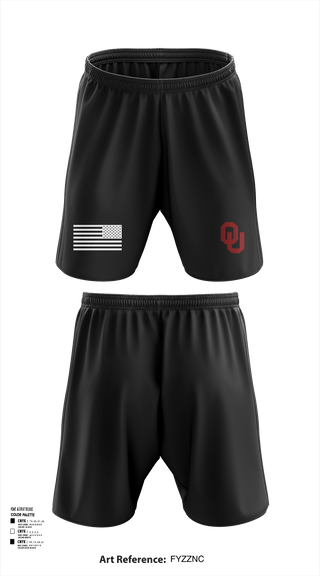 Athletic Shorts With Pockets, OU Army ROTC, Army, Teamtime, Team time, sublimation, custom sports apparel, team uniforms, spirit wear, spiritwear, sports uniforms, custom shirts, team store, custom team store, fundraiser sports, apparel fundraiser