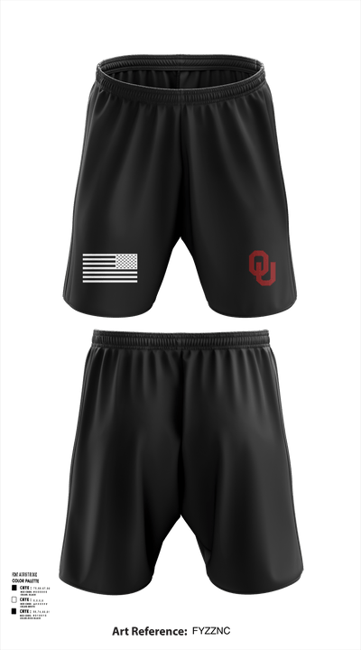 OU Army ROTC 95723228 Athletic Shorts With Pockets - 114