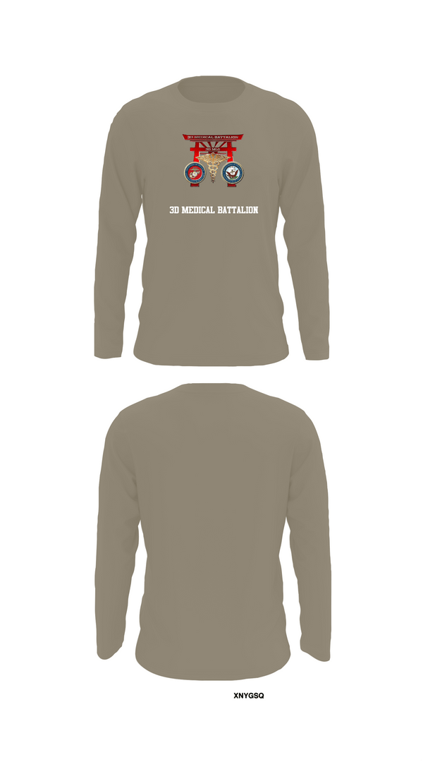 Long Sleeve Performance Shirt, 3D MEDICAL BATTALION, Marines, Teamtime, Team time, sublimation, custom sports apparel, team uniforms, spirit wear, spiritwear, sports uniforms, custom shirts, team store, custom team store, fundraiser sports, apparel fundraiser