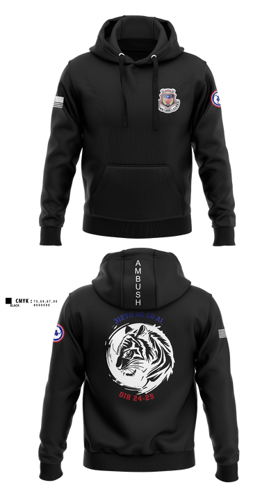 312th HR CO, A1 Postal 64167397 Hoodie - 8