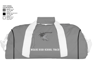 Duffle Bag, Meade High School Track, Track & Field, Teamtime, Team time, sublimation, custom sports apparel, team uniforms, spirit wear, spiritwear, sports uniforms, custom shirts, team store, custom team store, fundraiser sports, apparel fundraiser