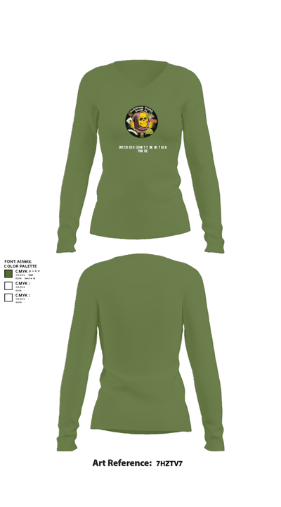 Dutchess County Drug Task Force 69240930 Women's Long Sleeve V-neck Shirt - 40