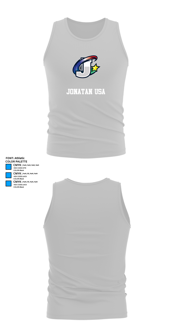 Tank Top, Jonatan Usa, , Teamtime, Team time, sublimation, custom sports apparel, team uniforms, spirit wear, spiritwear, sports uniforms, custom shirts, team store, custom team store, fundraiser sports, apparel fundraiser