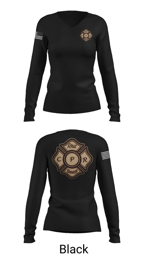 Womens Long Sleeve Vneck Shirt, FBCPR, , Teamtime, Team time, sublimation, custom sports apparel, team uniforms, spirit wear, spiritwear, sports uniforms, custom shirts, team store, custom team store, fundraiser sports, apparel fundraiser