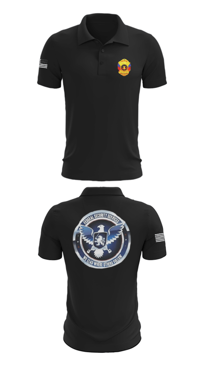 TS FEDERAL PRIVATE SECURITY & BODYGUARD 72741630 Short Sleeve Performance Polo - 26