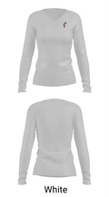 University of Cincinnati Golf 25167109 Women's Long Sleeve V-neck Shirt - 16