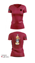 Cranberry Country K9s 10708887 Women's Short Sleeve V-neck Shirt - 1