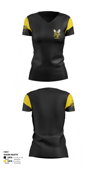 Womens Short Sleeve Vneck Shirt, Denison High School Swimming, Swimming, Teamtime, Team time, sublimation, custom sports apparel, team uniforms, spirit wear, spiritwear, sports uniforms, custom shirts, team store, custom team store, fundraiser sports, apparel fundraiser