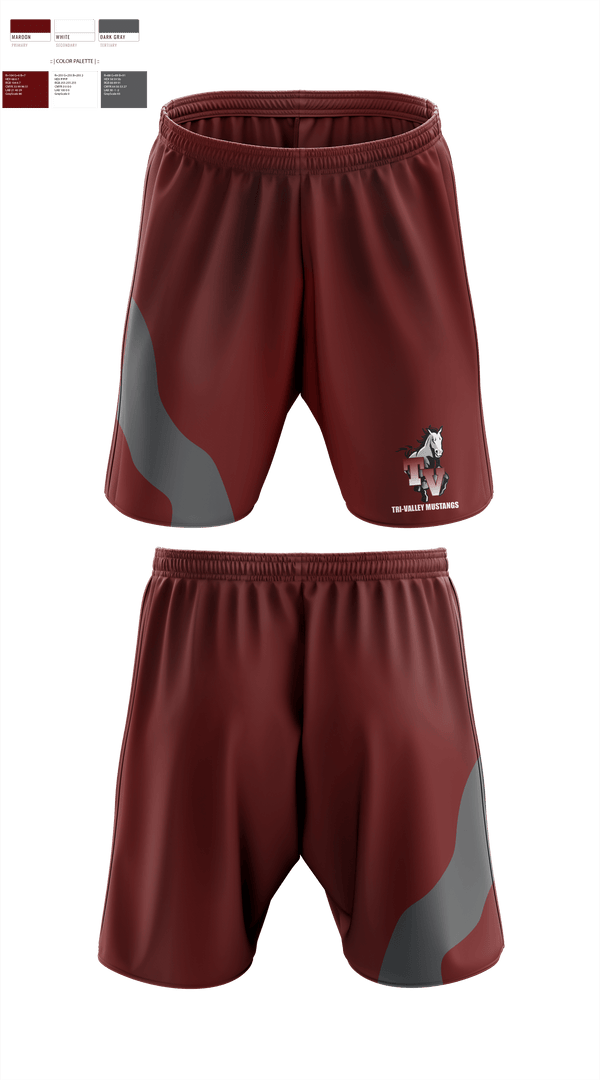 Athletic Shorts With Pockets, Tri-Valley Mustangs, Spirit Store, Teamtime, Team time, sublimation, custom sports apparel, team uniforms, spirit wear, spiritwear, sports uniforms, custom shirts, team store, custom team store, fundraiser sports, apparel fundraiser