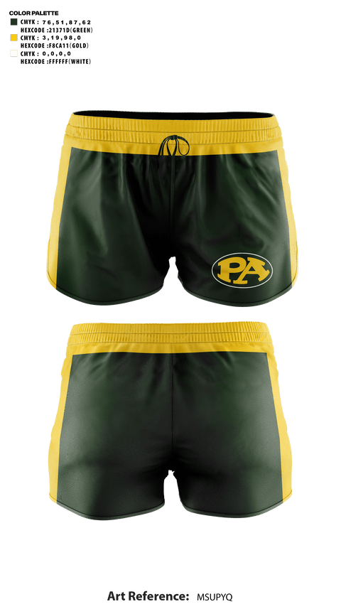 Womens Shorts, Pillow Academy (Middle School) Cheer, Cheer, Teamtime, Team time, sublimation, custom sports apparel, team uniforms, spirit wear, spiritwear, sports uniforms, custom shirts, team store, custom team store, fundraiser sports, apparel fundraiser