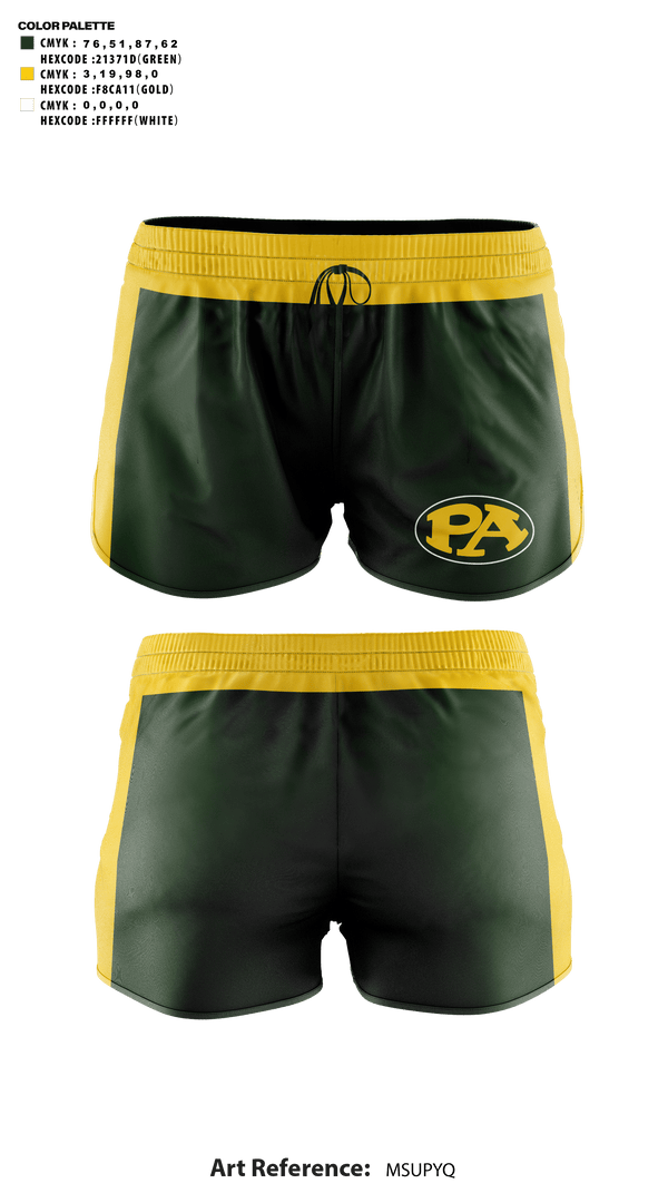 Womens Shorts, Pillow Academy (Middle School) Cheer, Cheer, Teamtime, Team time, sublimation, custom sports apparel, team uniforms, spirit wear, spiritwear, sports uniforms, custom shirts, team store, custom team store, fundraiser sports, apparel fundraiser