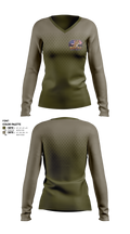 SoCal corso kennels 12871228 Women's Long Sleeve V-neck Shirt - 1