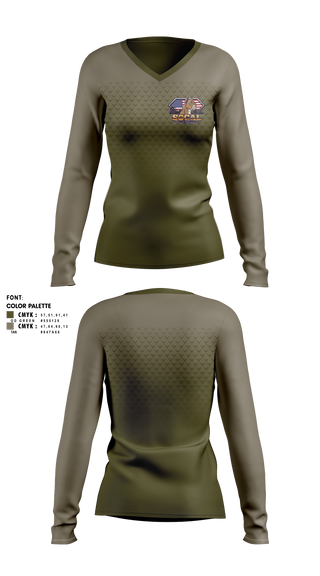 Womens Long Sleeve Vneck Shirt, SoCal corso kennels, , Teamtime, Team time, sublimation, custom sports apparel, team uniforms, spirit wear, spiritwear, sports uniforms, custom shirts, team store, custom team store, fundraiser sports, apparel fundraiser