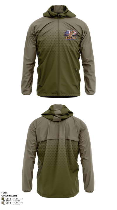 SoCal corso kennels 12871228 Windbreaker - 1