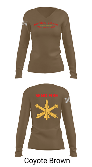 Womens Long Sleeve Vneck Shirt, Task Force Defender, , Teamtime, Team time, sublimation, custom sports apparel, team uniforms, spirit wear, spiritwear, sports uniforms, custom shirts, team store, custom team store, fundraiser sports, apparel fundraiser