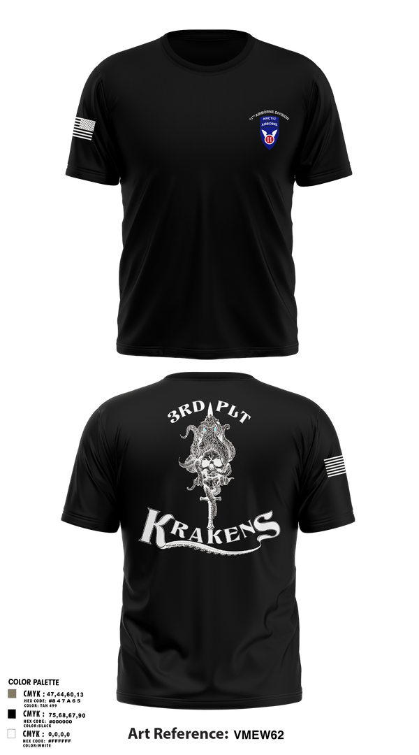 Old School Cotton Feel Shirt, 3RD PLT95TH CBRN3rd plt, Army, Teamtime, Team time, sublimation, custom sports apparel, team uniforms, spirit wear, spiritwear, sports uniforms, custom shirts, team store, custom team store, fundraiser sports, apparel fundraiser
