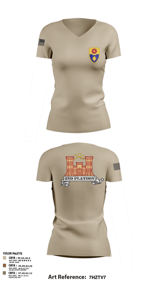 Womens Short Sleeve Vneck Shirt, 649 ENG CO649 ENG CO649 EN CO, Army, Teamtime, Team time, sublimation, custom sports apparel, team uniforms, spirit wear, spiritwear, sports uniforms, custom shirts, team store, custom team store, fundraiser sports, apparel fundraiser