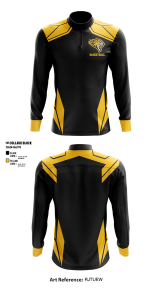 Quarter Zip Jacket, Kensington Multiplex High School Basketball, Men's Basketball, Teamtime, Team time, sublimation, custom sports apparel, team uniforms, spirit wear, spiritwear, sports uniforms, custom shirts, team store, custom team store, fundraiser sports, apparel fundraiser
