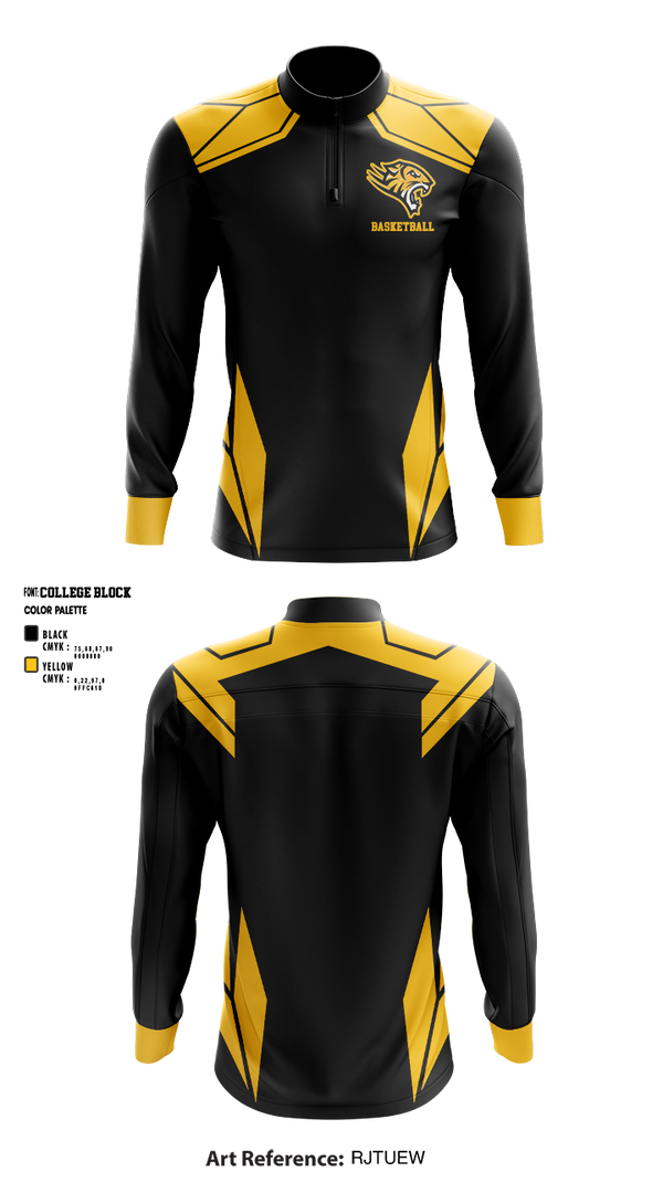 Quarter Zip Jacket, Kensington Multiplex High School Basketball, Men's Basketball, Teamtime, Team time, sublimation, custom sports apparel, team uniforms, spirit wear, spiritwear, sports uniforms, custom shirts, team store, custom team store, fundraiser sports, apparel fundraiser