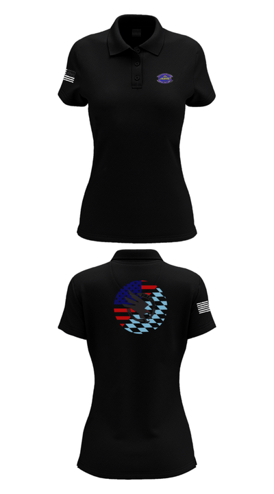 Falcon Team, JMRC 44221866 Women's Short Sleeve Performance Polo  - 35