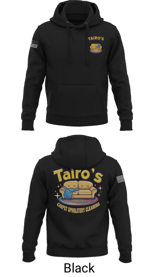 Hoodie, Tairo’s Carpet & Upholstery Cleaning, , Teamtime, Team time, sublimation, custom sports apparel, team uniforms, spirit wear, spiritwear, sports uniforms, custom shirts, team store, custom team store, fundraiser sports, apparel fundraiser
