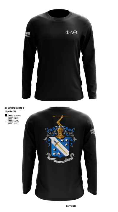 Phi Delta Theta 42794555 Long Sleeve Performance Shirt - 6