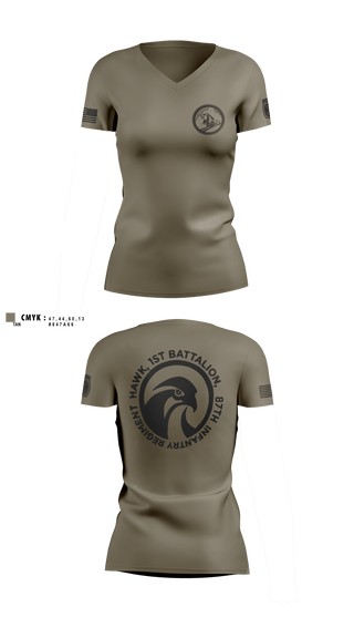 Womens Short Sleeve Vneck Shirt, Diesel, 3-71CAV, Army, Teamtime, Team time, sublimation, custom sports apparel, team uniforms, spirit wear, spiritwear, sports uniforms, custom shirts, team store, custom team store, fundraiser sports, apparel fundraiser